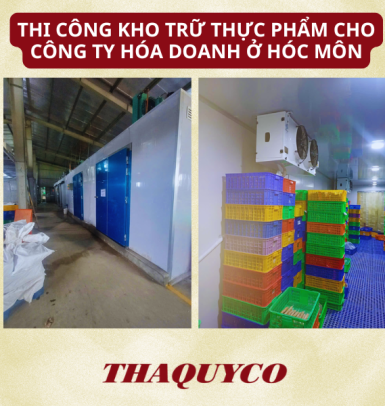 Thi Công Kho Trữ Thực Phẩm Cho Công Ty Hóa Doanh Ở Hóc Môn